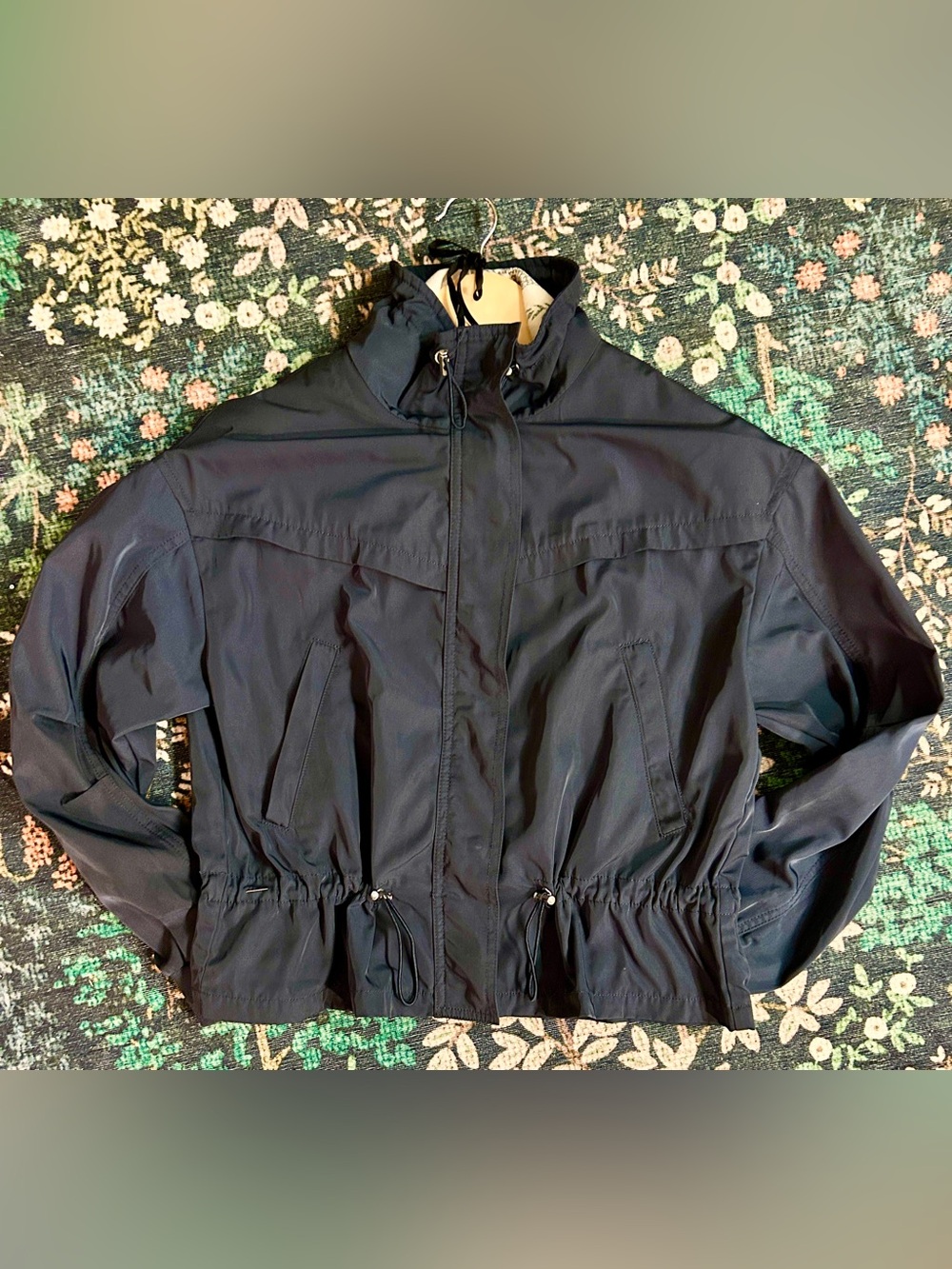 Navy Stradivarius Bomber Jacket • Women’s Small-Medium